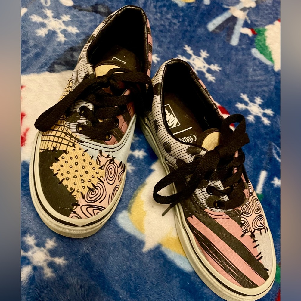Nightmare Before Christmas “Sally Patchwork” Vans Size 2Y